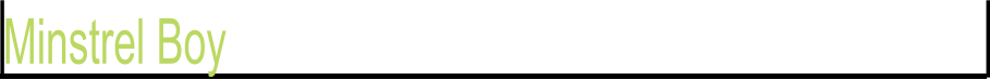 Minstrel Boy